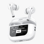 JSH Screen TWS Bluetooth Earbuds with 32 db ANC + ENC and On Case Display