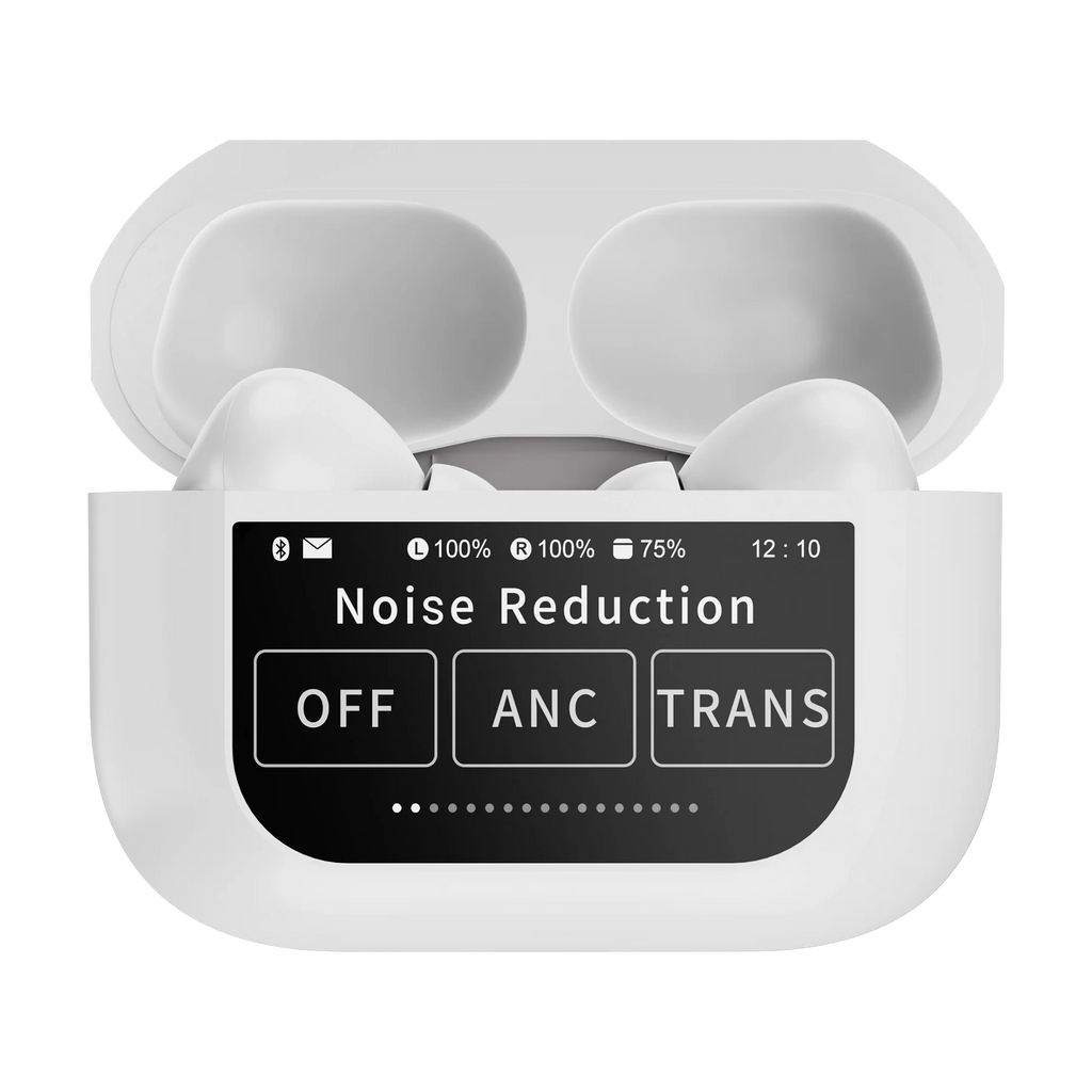 JSH Screen TWS Bluetooth Earbuds with 32 db ANC + ENC and On Case Display