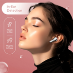 BOAT  Airdopes 155 w/ 40 hrs Playtime,In-Ear Detection,Quad Mics ENx Tech,ASAP Charge Bluetooth Headset (Hot Rouge, True Wireless)